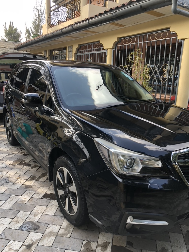 The same Subaru Forester with a deep glossy finish after detailing